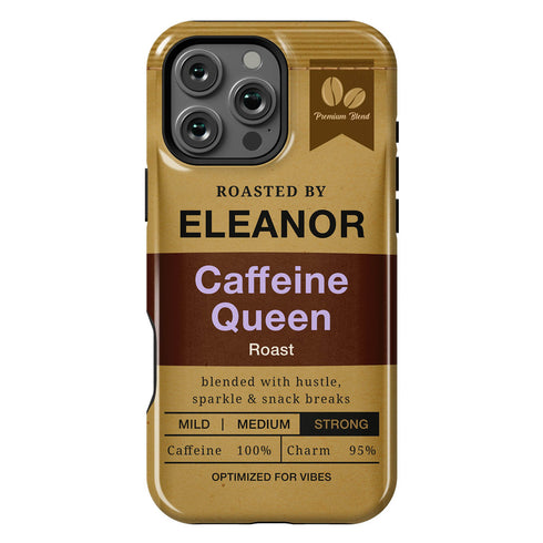 Personalized Morning Fuel Coffee Bean Bag iPhone Case